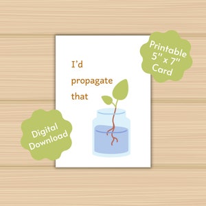 Je propagerais cette carte de voeux imprimable, je le ferais, amateur de plantes de jardin, femme, mari, petit ami, petite amie, anniversaire, anniversaire de mariage