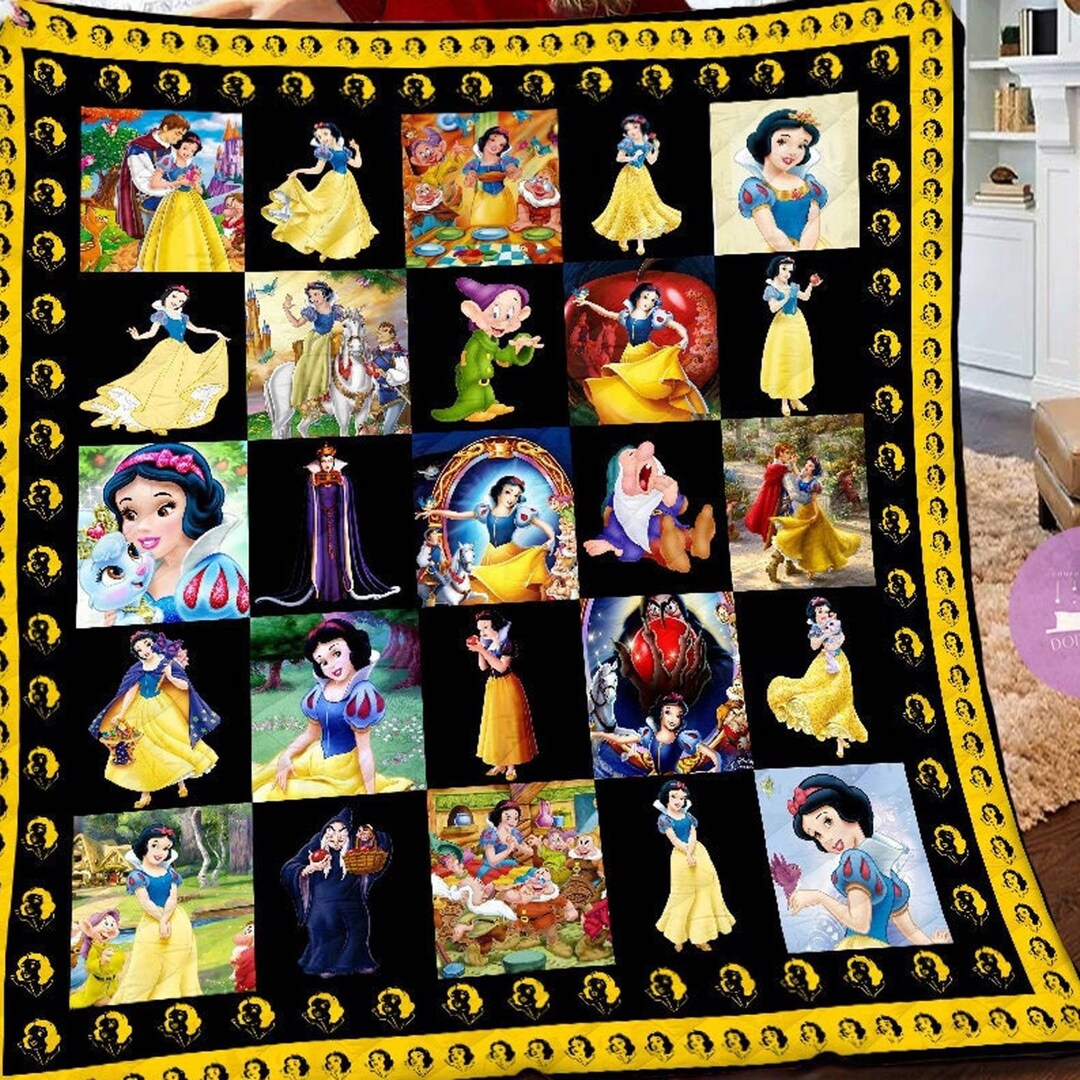 Personalized Disney Snow White Fleece Blanket Snow White Etsy