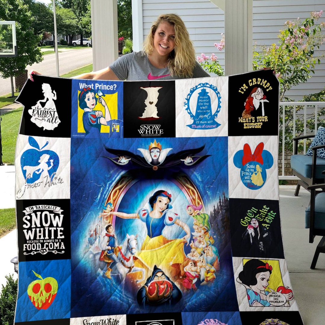 Snow White and Seven Dwarfs Blanket Snow White Blanket Etsy