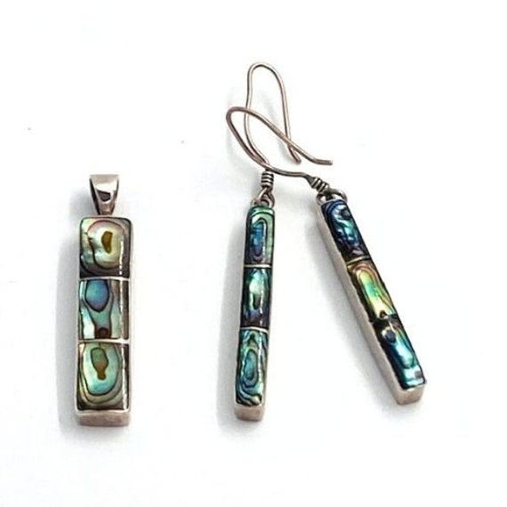 Natural Paua Abalone Shell Vintage Native America… - image 2