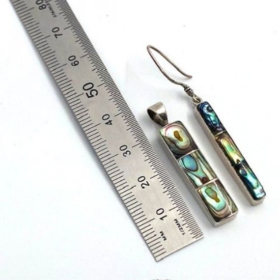 Natural Paua Abalone Shell Vintage Native America… - image 5