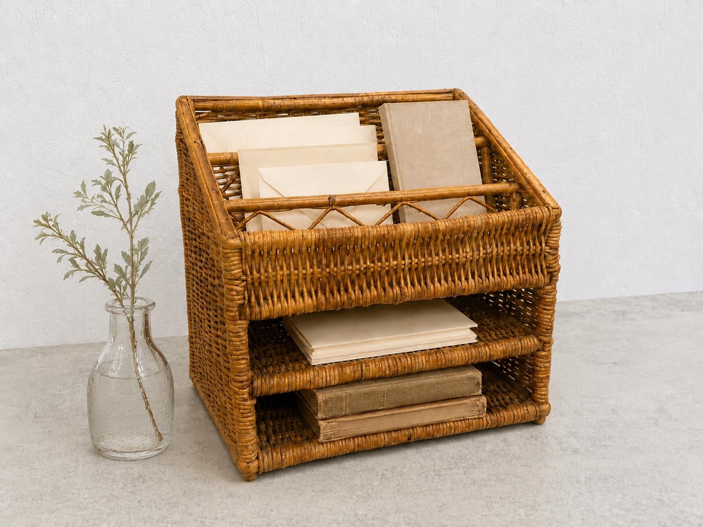 Relaxdays Schreibtisch Organizer, Stiftehalter mit 4 Fächern, Marmor