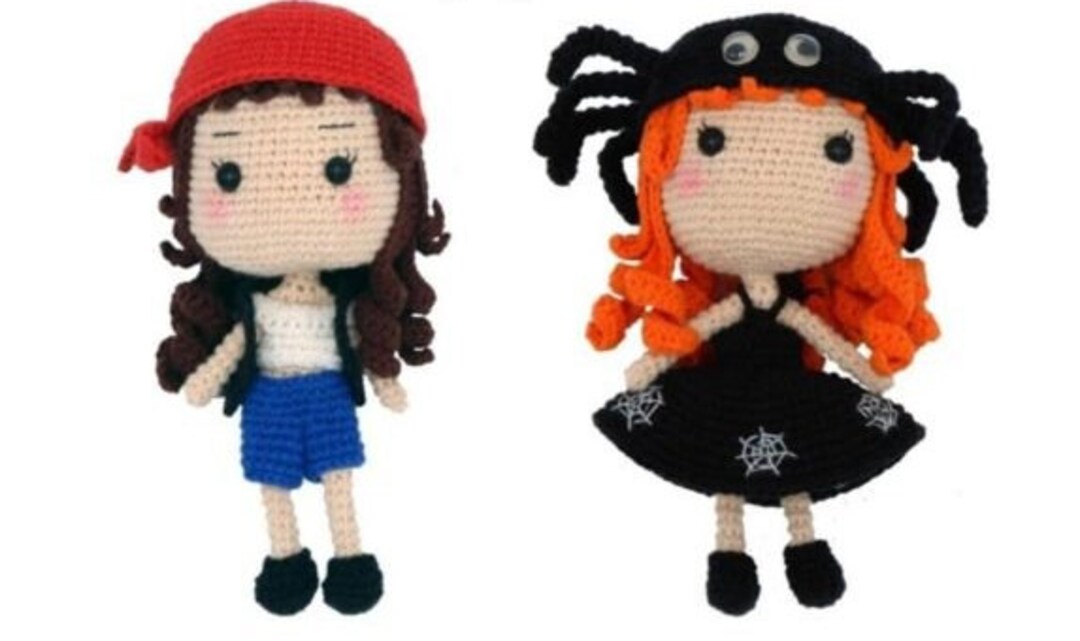 Halloween Twin Crochet Pattern Gift for Best Friends Etsy