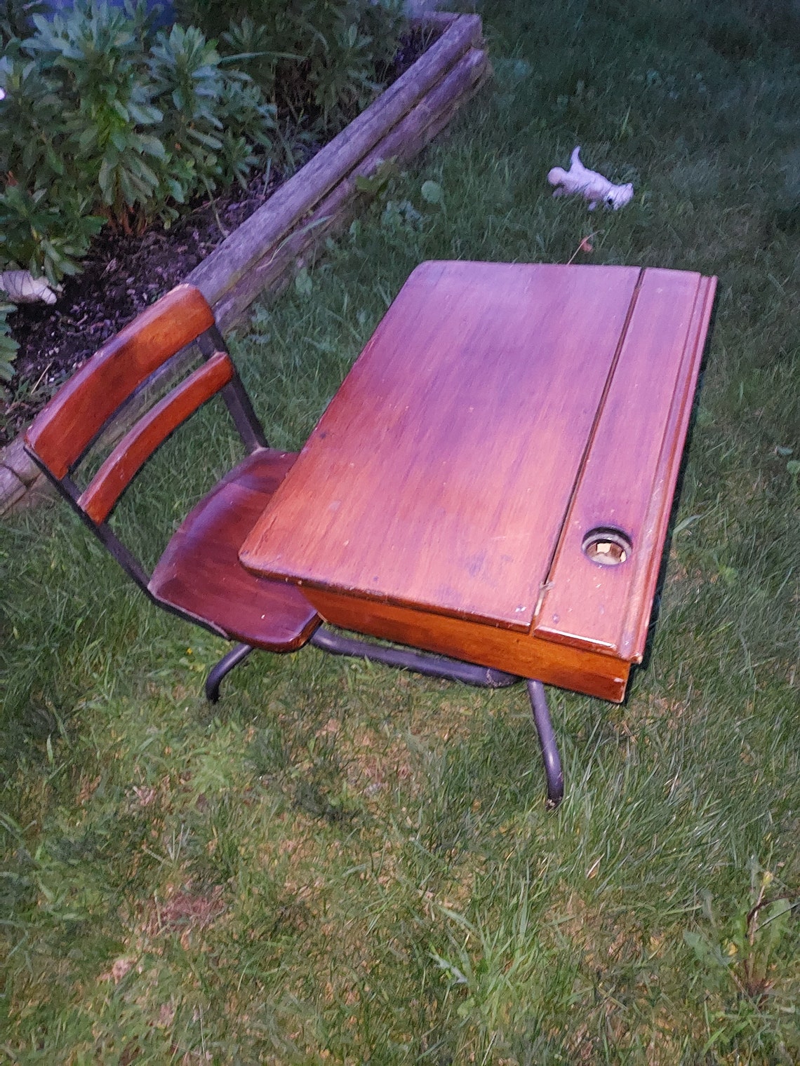 Antique School Desk Etsy
