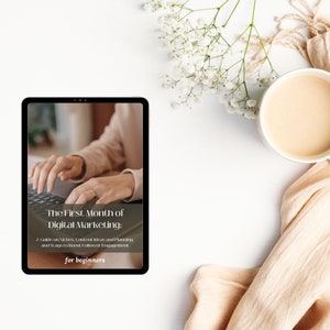 Done For You l The First Month of Digital Marketing: A Guide on Niches, Content Ideas, Planning, And Ways to Boost Follower Engagement l PLR