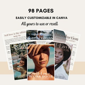 Done for You Self-love Workbook L Canva Template L Master Resell Rights ...