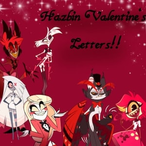 Carta de San Valentín del personaje Comfort de Hazbin Hotel (Leer descripción)