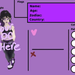 OC Bio Card Commission (Read Desc)