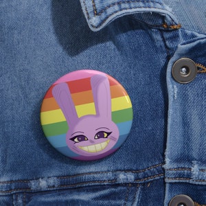 The Amazing Digital Circus Jax Custom Pin Buttons