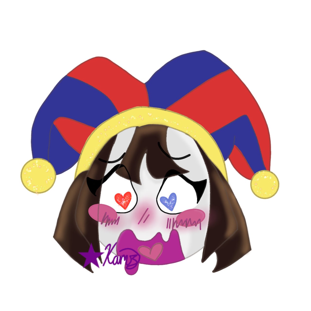 Blushing cursed emoji Sticker for Sale by Shred-Lettuce