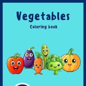 18 Vegetable Flashcards, Kids Learning & Coloring Activity, Montessori Materials, Homeschool Learning, Coloring Pages | Instant Download
