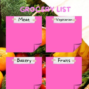 Digital Grocery list