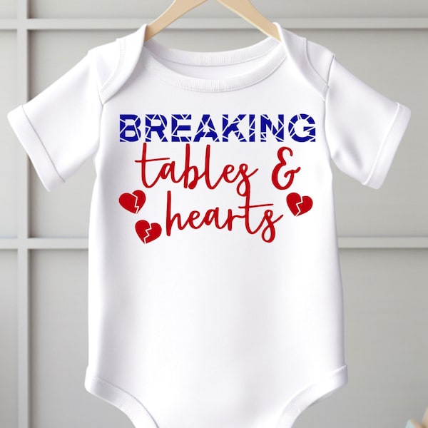 Buffalo Football Baby Onesie SVG & PNG | Buffalo Football SVG for baby | Breaking Tables and Hearts