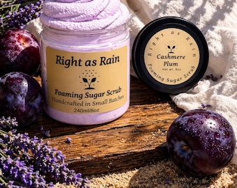 Exfoliante corporal espumoso de azúcar y ciruela de cachemira, 227 g (8 oz)