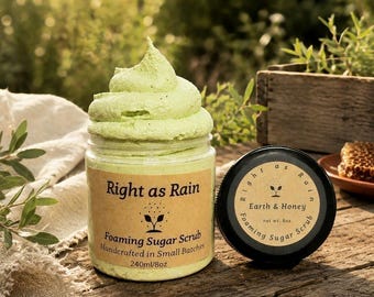 Pieniący peeling cukrowy Earth & Honey 8 uncji