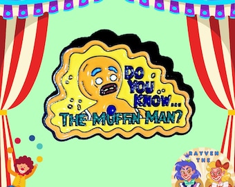 Muffin Man Gingerbread Gingy Shrek Movie Quote Button Pin by Rayven The Clown ~ Topsy Turvy Clownery