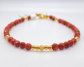 Goldstone 14K Gold gefülltes Armband