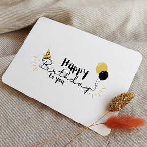 Postcard Happy birthday - anniversary - party - gift