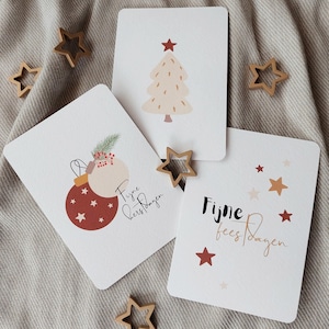 Set Weihnachtskarten 12 Stück - Weihnachten - Neujahr - Post - Feiertage