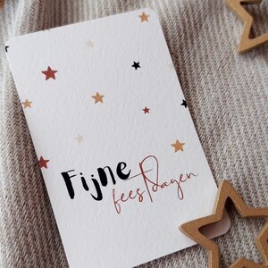 Mini tarjeta Felices fiestas - regalo - Navidad - vacaciones - correo