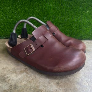 Birkenstock Boston Läderträskor Gorpcore Arbetskläder Bruna Herr 7 Wmns 9