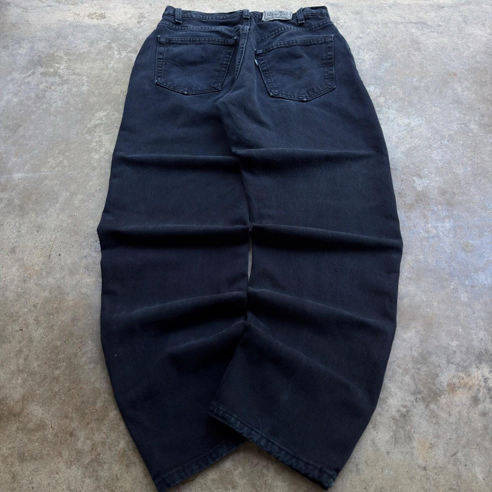 Levis Silvertab Baggy Black - Etsy