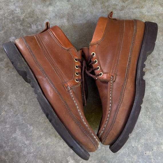 Vintage 90s Russell Moccasin Leather Chukka Boots Wor… - Gem