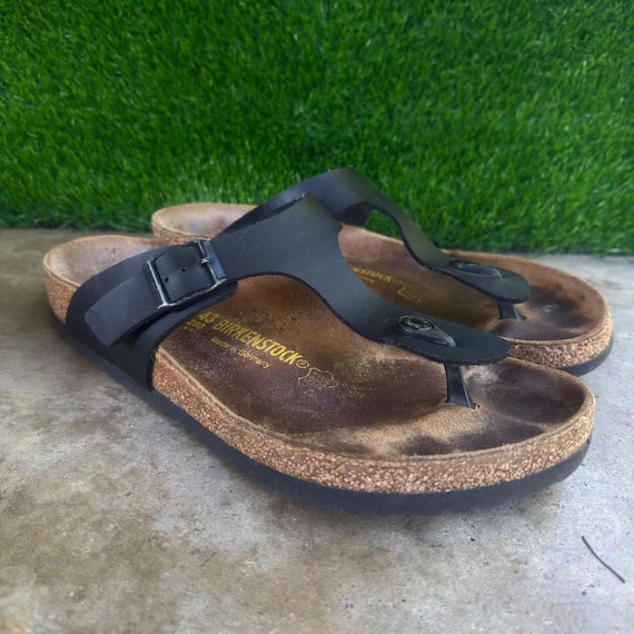 Birkenstock, Vintage Birkenstock Gizeh Sandals Gorpcore Naturecore Black 43 10