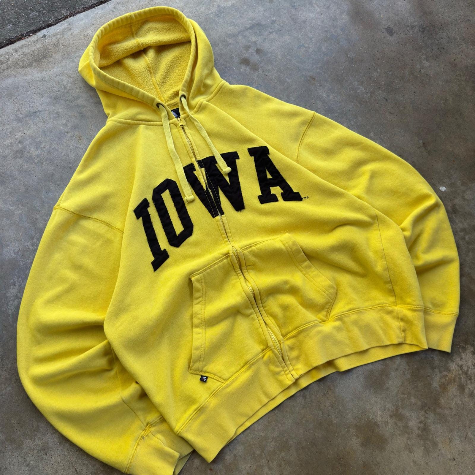 Y2k Zip up Hoodie Yellow - Etsy