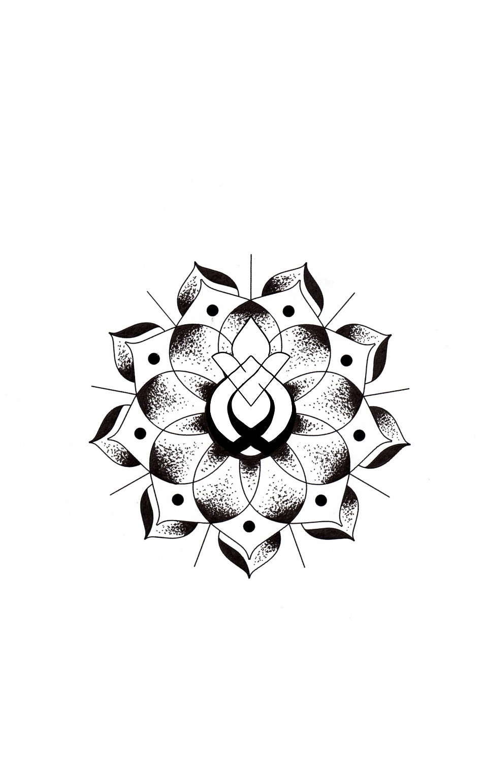 Sexual Assault Survivor Symbol With Small Mandala Digital Drawing - Etsy