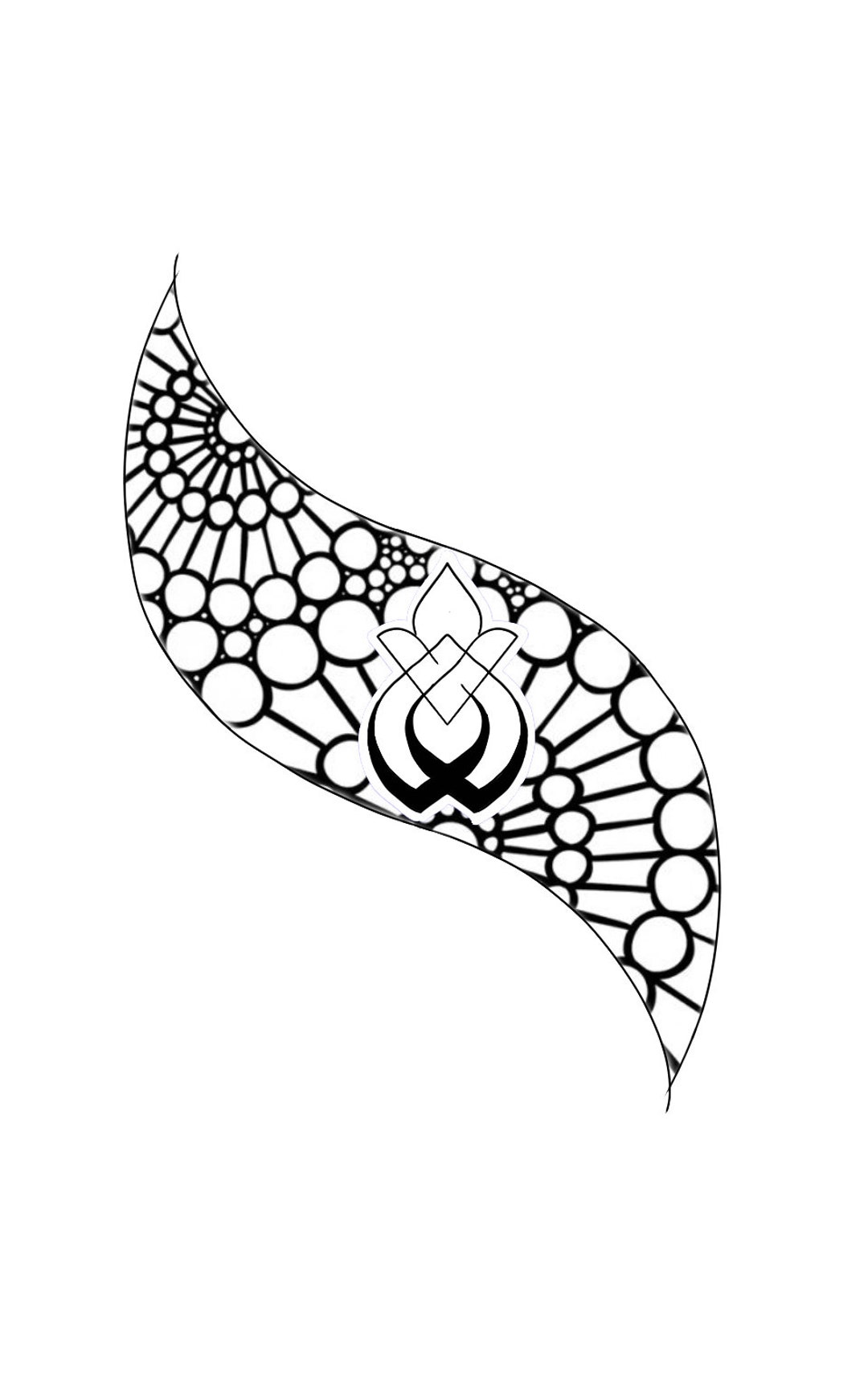 Sexual Assault Survivor Symbol With Lace Geometric Background Digital