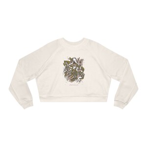 Women's Cropped Fleece Pullover - "VESSEL"