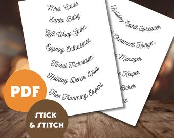 Diseños de bordado para cuellos navideños, decoración festiva (patrón en PDF)