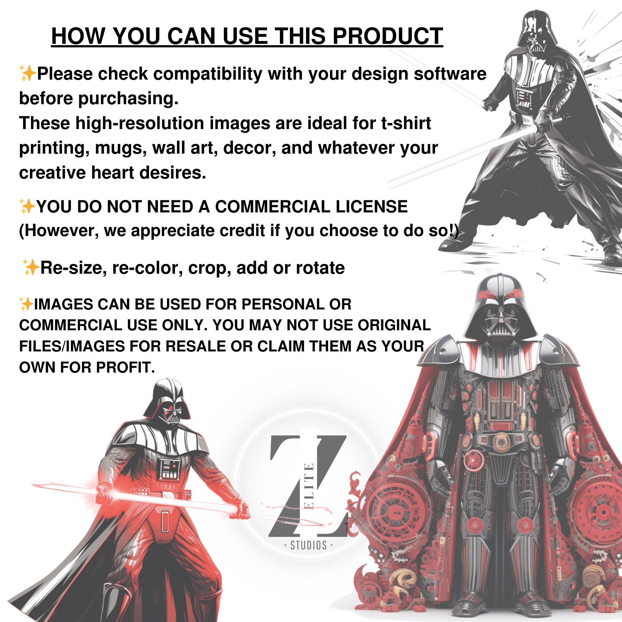 Darth Vader Vector Files, Star Wars PNG PDF, for Tumbler Wrap, Tshirt ...