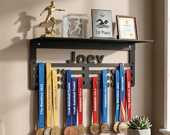 Aangepaste naam trofee plank medaillehanger, gepersonaliseerde tekst 12 sporten voor organisator sportprijs, display medaille, medaille linten display cadeau