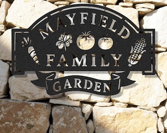 Custom Family Vegetable Garden Sign, Personalized Hanging Herb Garden Sign, Outdoor Veggie Wall Art, Patch Door Decor,Potting Shed,Allotment