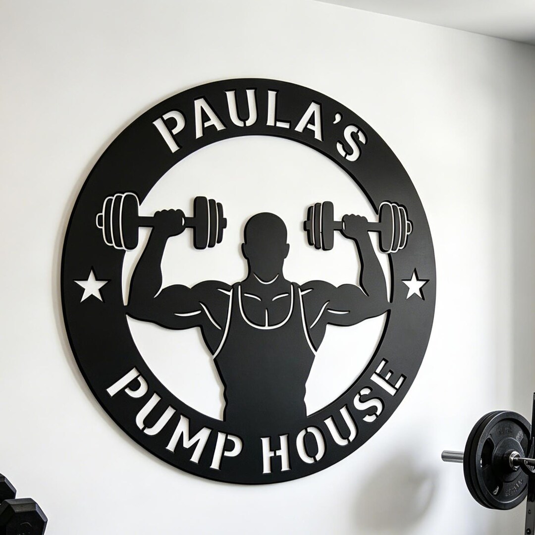 Gym Sign, Personalized Home Gym Sign, Custom Cross Fit Sign ...