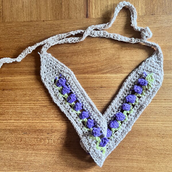 Bandeau au crochet tulipe