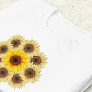 Sunflowers, sunflower t-shirt, sunflower shirt gift