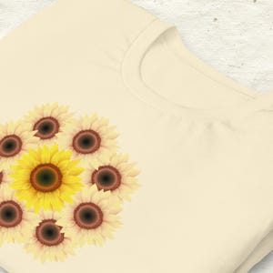 Sunflowers, sunflower t-shirt, sunflower shirt gift