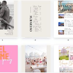 以下が含まれることがあります： ピンクとオレンジのカラーテーマのウェディング招待状セット。招待状には、ウェルカムパーティー、週末の概要、結婚式当日のスケジュール、会場の地図が含まれています。招待状には、日付の保存カードと結婚式当日のスケジュールも含まれています。