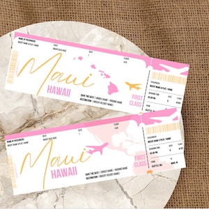 MAUI-bestemming bruiloft Save the Date, bestemming huwelijksuitnodiging, instapkaart uitnodigen, instapkaart Save the Date, reisthema, digitaal