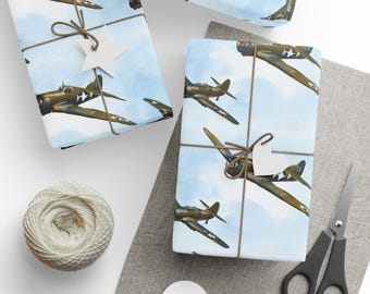 Carta da regalo vintage con aerei da guerra americani della seconda guerra mondiale, carta da regalo per piloti, aeroplano, storia militare, patriottico