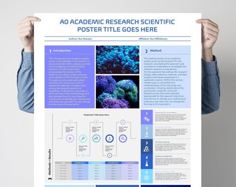 A1 Academic Scientific Poster Template for PowerPoint. Make Your Research Shine!