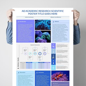 Academic Scientific Research Poster Template A0 - Powerpoint