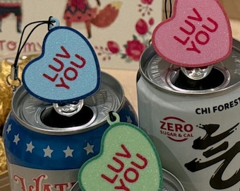 Conversation Heart | Soda Can Opener w/ Keychain Strap