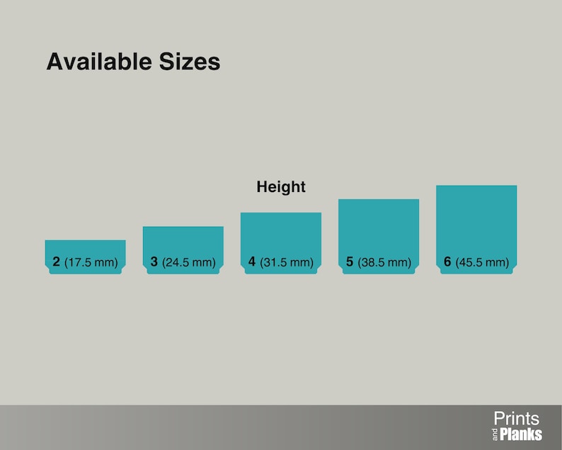 Show available Height sizes