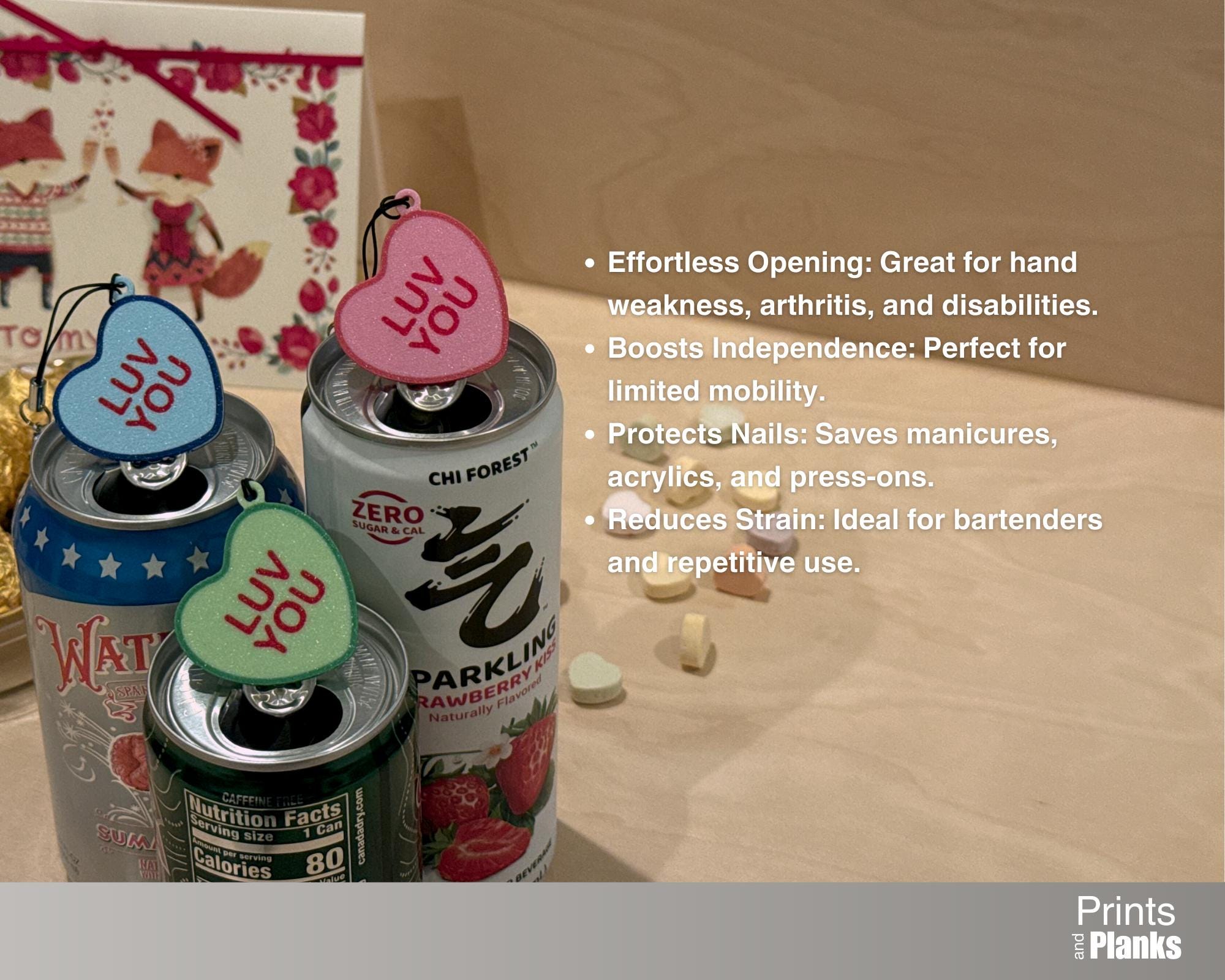 Conversation Heart | Soda Can Opener W/ Keychain Strap - Etsy
