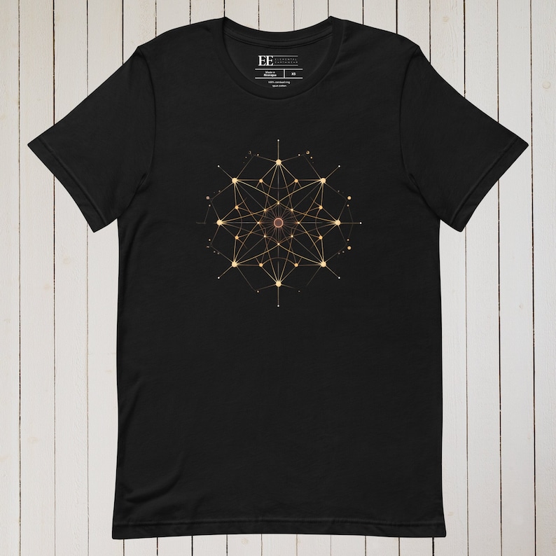 Metatron's Cube Symbolism Tshirt Sacred Geometry Shirt Etsy