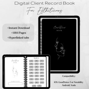 Digital Client Record Book For Estheticians